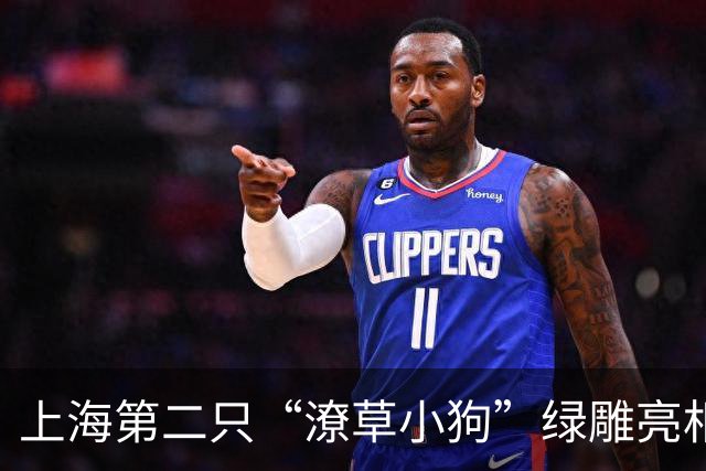 上海第二只“潦草小狗”绿雕亮相，穿上了“网球版皮肤”
